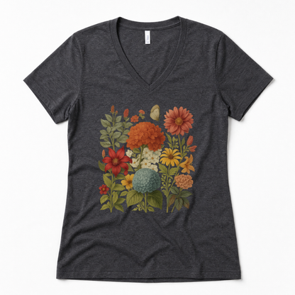 Hydrangea Bloom - Super Soft V Neck