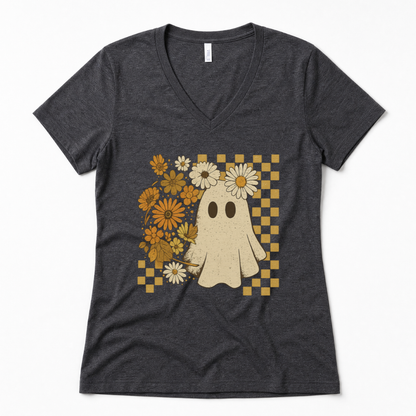 Floral Ghost - Super Soft V Neck