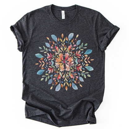 Plant Mandala - Bella Canvas Super Soft Standard Fit T Shirt