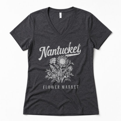 Nantucket Flower Market - Super Soft V Neck