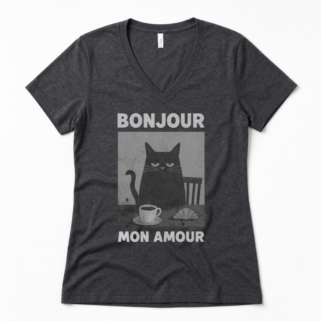 Bonjour Mon Amour - Super Soft V Neck