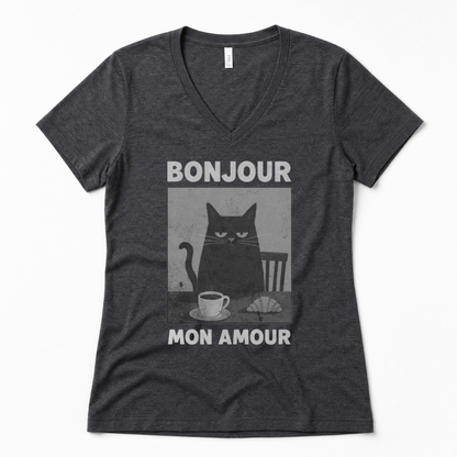 Bonjour Mon Amour - Super Soft V Neck