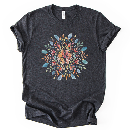 Plant Mandala - Bella Canvas Super Soft Standard Fit T Shirt