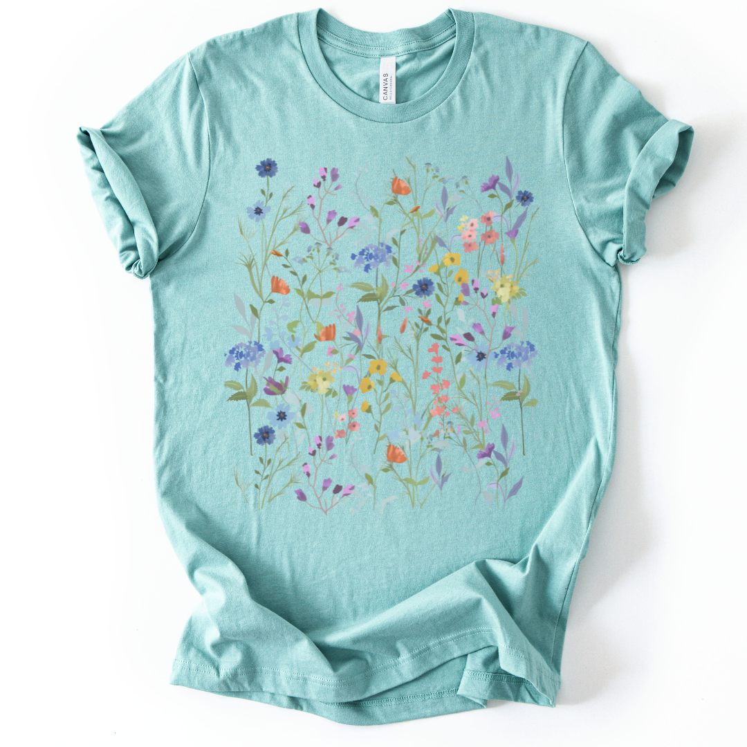 Floral Medley - Bella Canvas Super Soft T Shirt