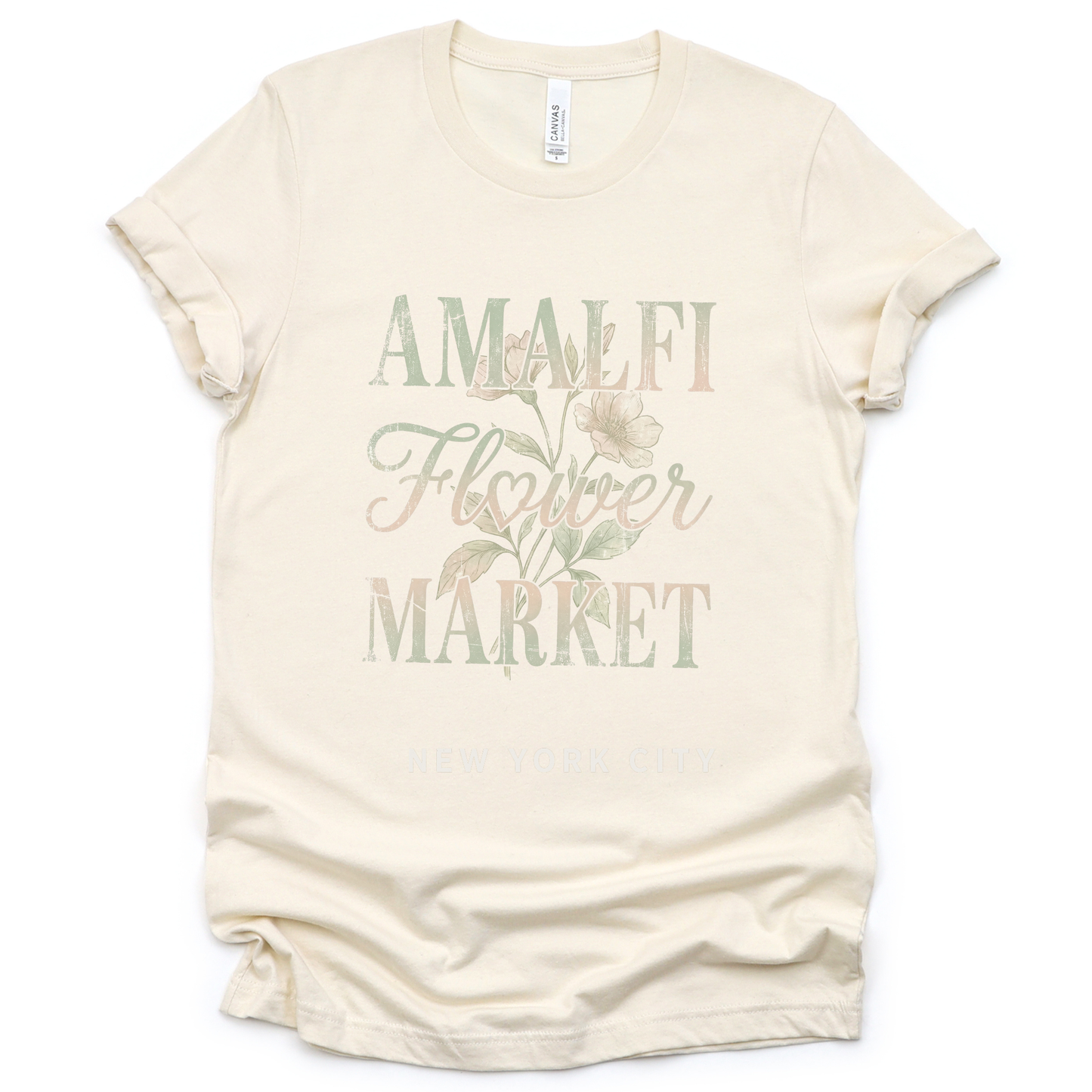 Amalfi Flower Market - Bella Canvas Super Soft T Shirt