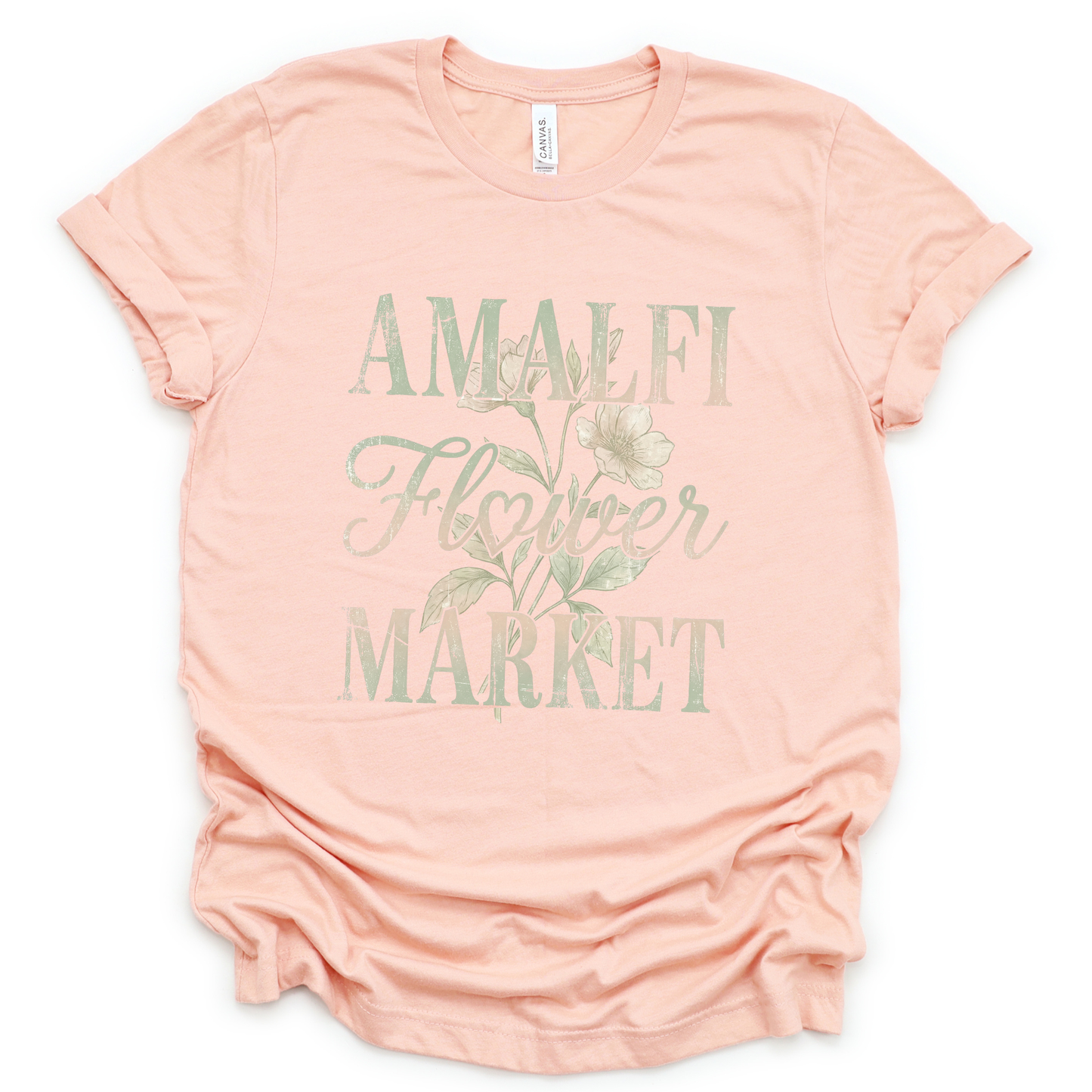 Amalfi Flower Market - Bella Canvas Super Soft T Shirt