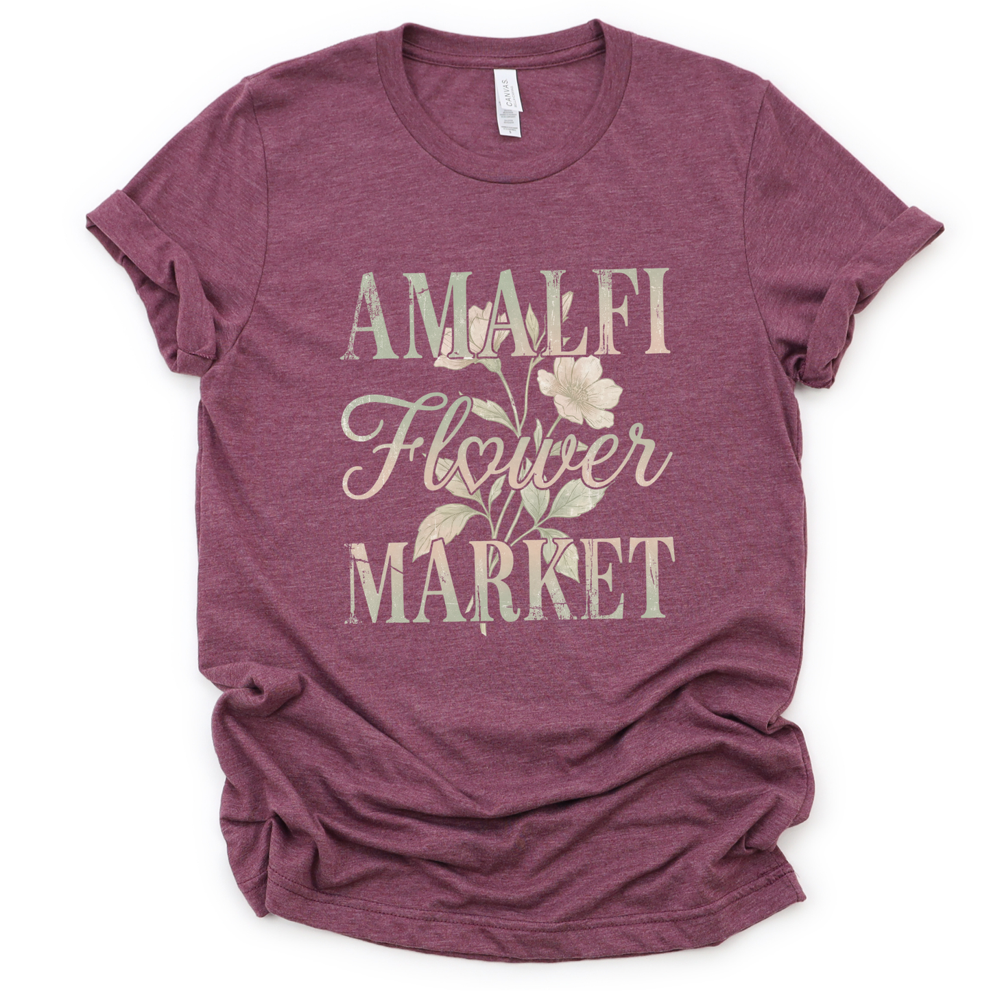 Amalfi Flower Market - Bella Canvas Super Soft T Shirt