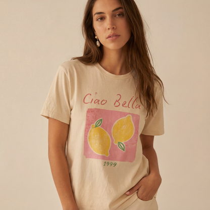 Ciao Bella Vintage Wash - Bella Canvas Super Soft T Shirt