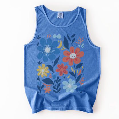 Floral Riot - Comfort Colors Premium Tank Top