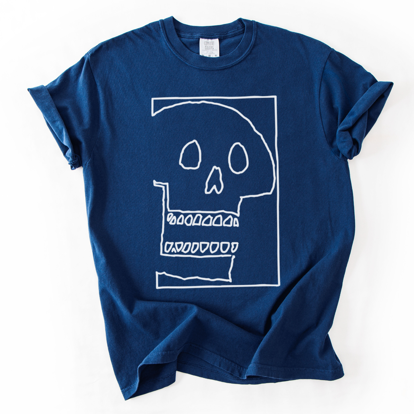 Skull Sketch - Comfort Colors Relaxed Fit Premium T Shirt