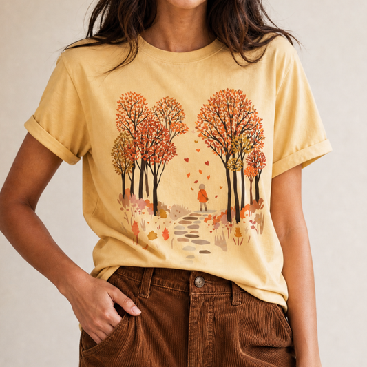 Autumn Walks -  Comfort Colors Relaxed Fit Premium T Shirt