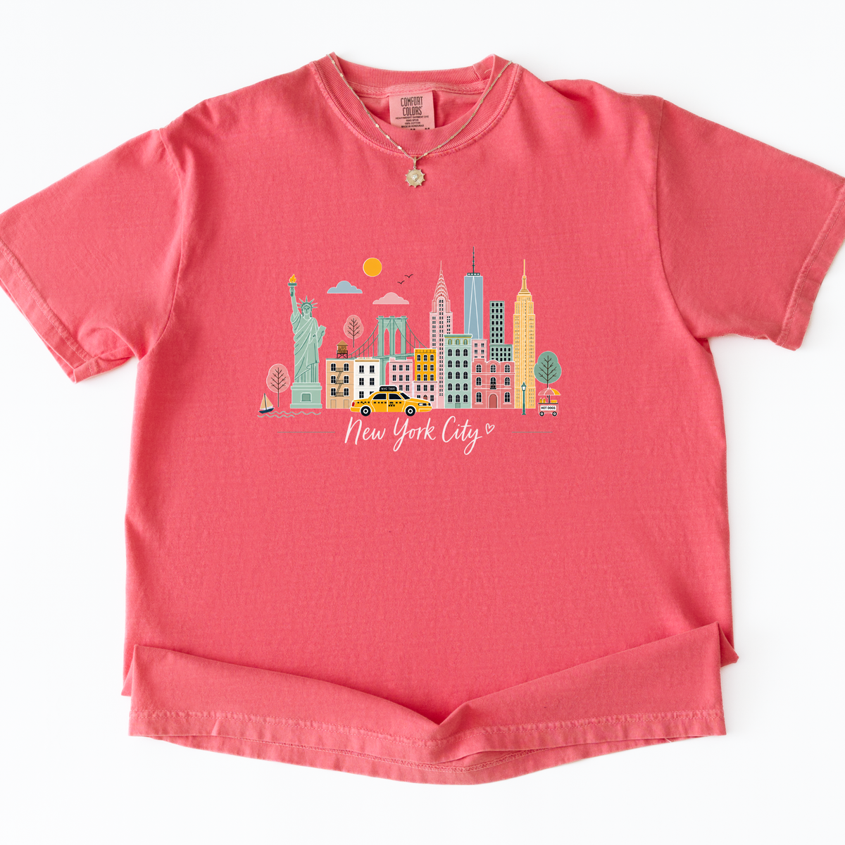 New York Sketch - Comfort Colors Relaxed Fit Premium T Shirt