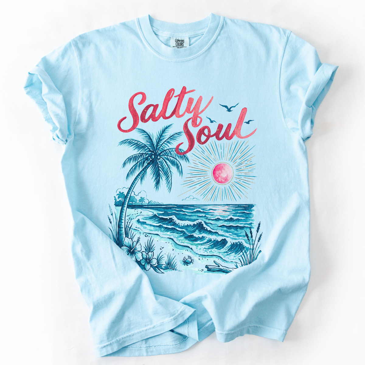 Salty Soul - Comfort Colors Relaxed Fit Premium T Shirt