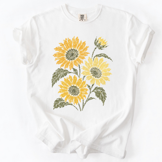 Pastel Sun -  Relaxed Fit Vintage Wash T Shirt