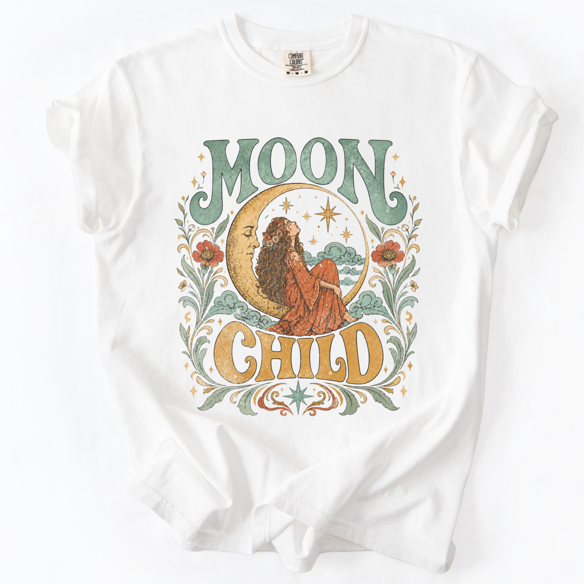 Moon Child -  Relaxed Fit Vintage Wash T Shirt