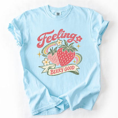 Feeling Berry Good - Relaxed Fit Vintage Wash T Shirt