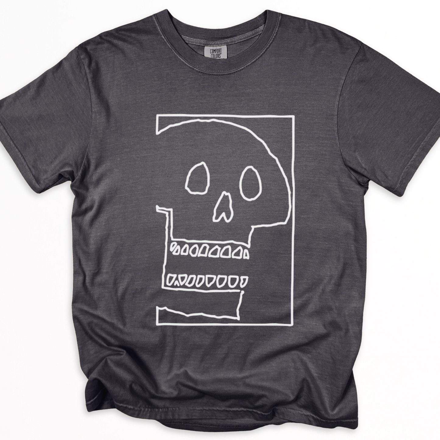 Skull Sketch - Comfort Colors Relaxed Fit Premium T Shirt