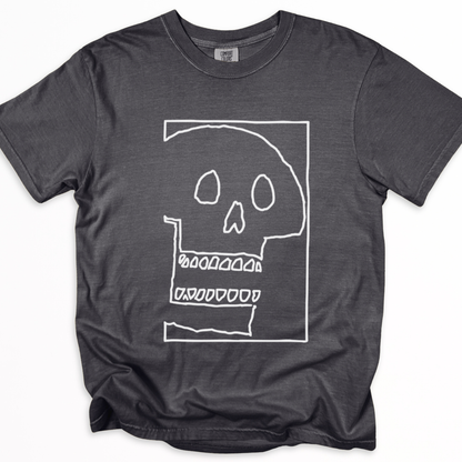 Skull Sketch - Comfort Colors Relaxed Fit Premium T Shirt