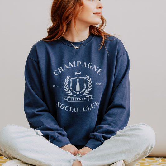 Champagne Social Club - Comfort Colors Premium Heavyweight Sweatshirt