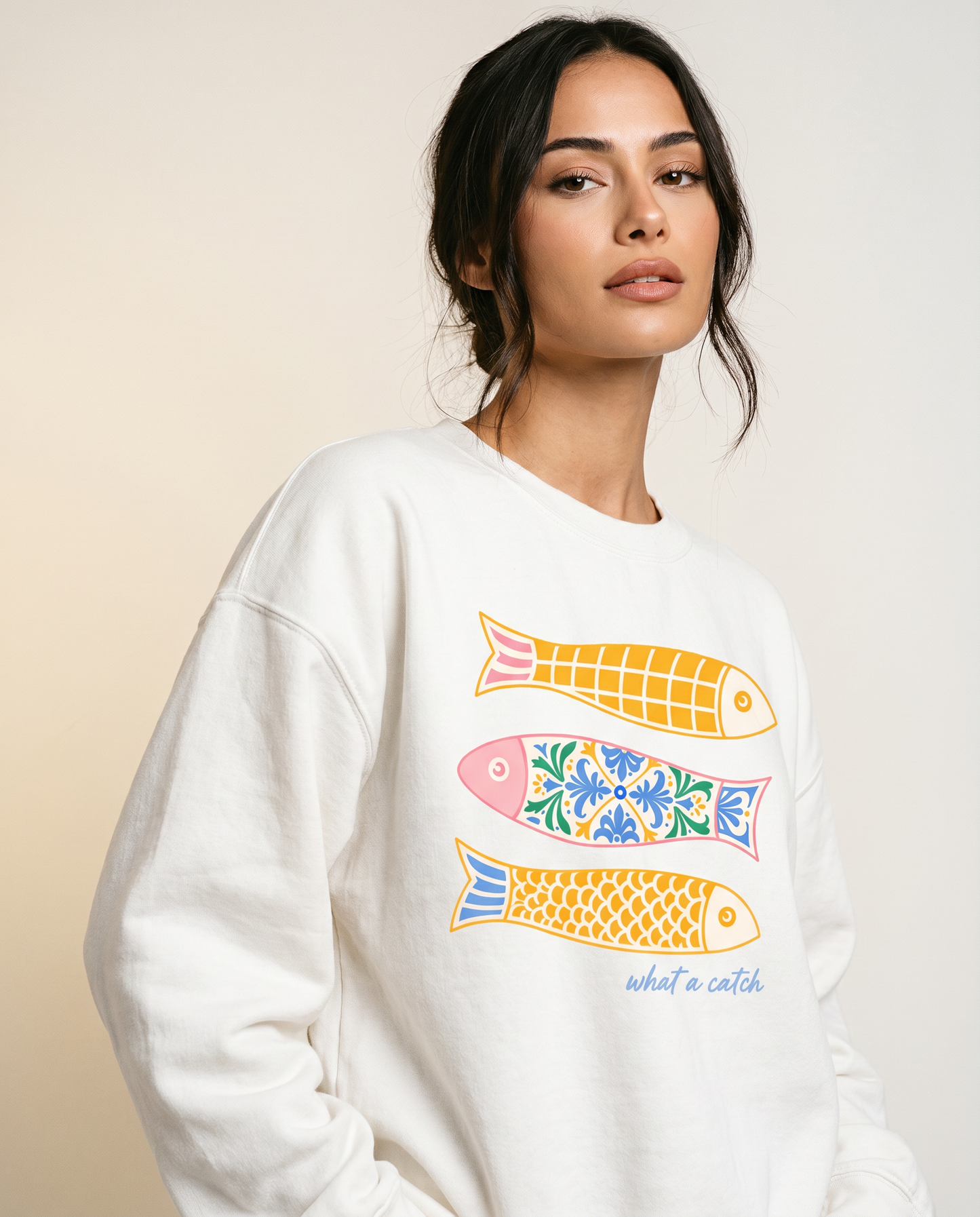 What A Catch - Comfort Colors Premium Heavyweight Sweatshirt