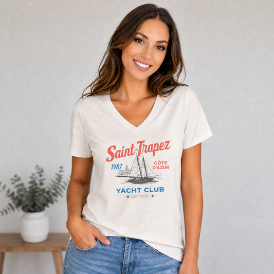 Saint Tropez Yacht Club - Super Soft V-Neck