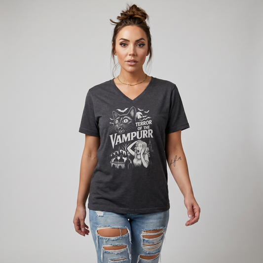 Terror Of The Vampurr - Super Soft V-Neck
