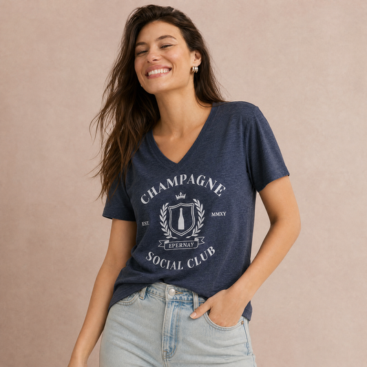 Champagne Social Club - Super Soft V-Neck