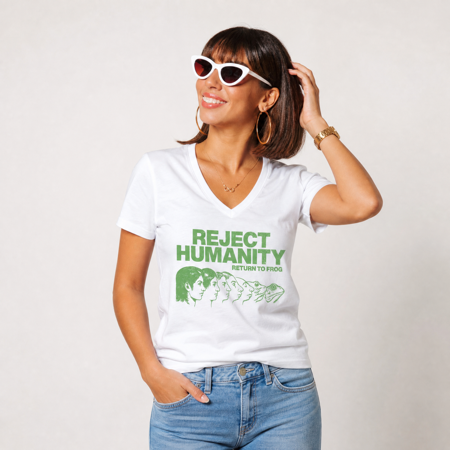 Reject Humanity - Super Soft V Neck