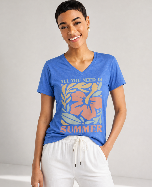 All You Need Is Summer - Super Soft V Neck
