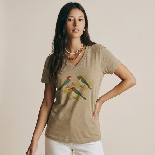 Garden Chorus - Super Soft V Neck
