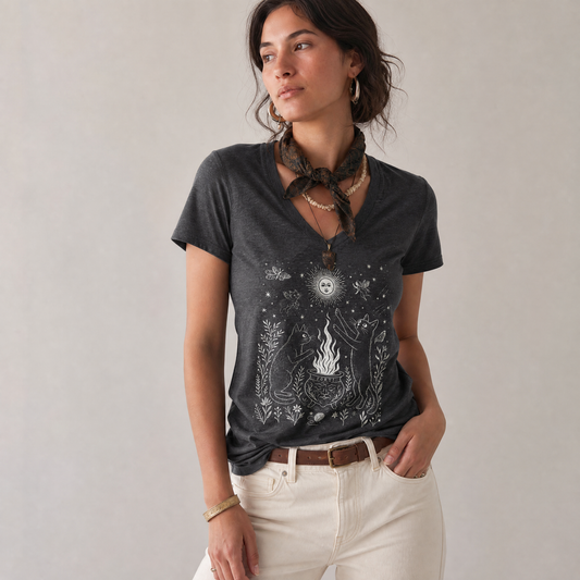 Midnight Meowgic - Super Soft V Neck