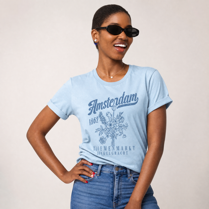 Amsterdam Flower Market - Bella Canvas Super Soft T Shirt