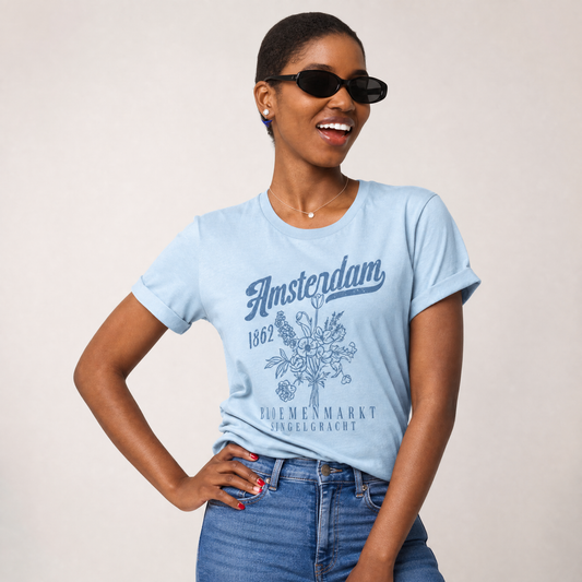 Amsterdam Flower Market - Bella Canvas Super Soft T Shirt