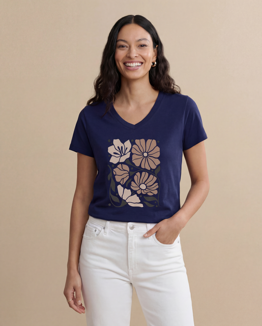 Abstract Boho — V Neck