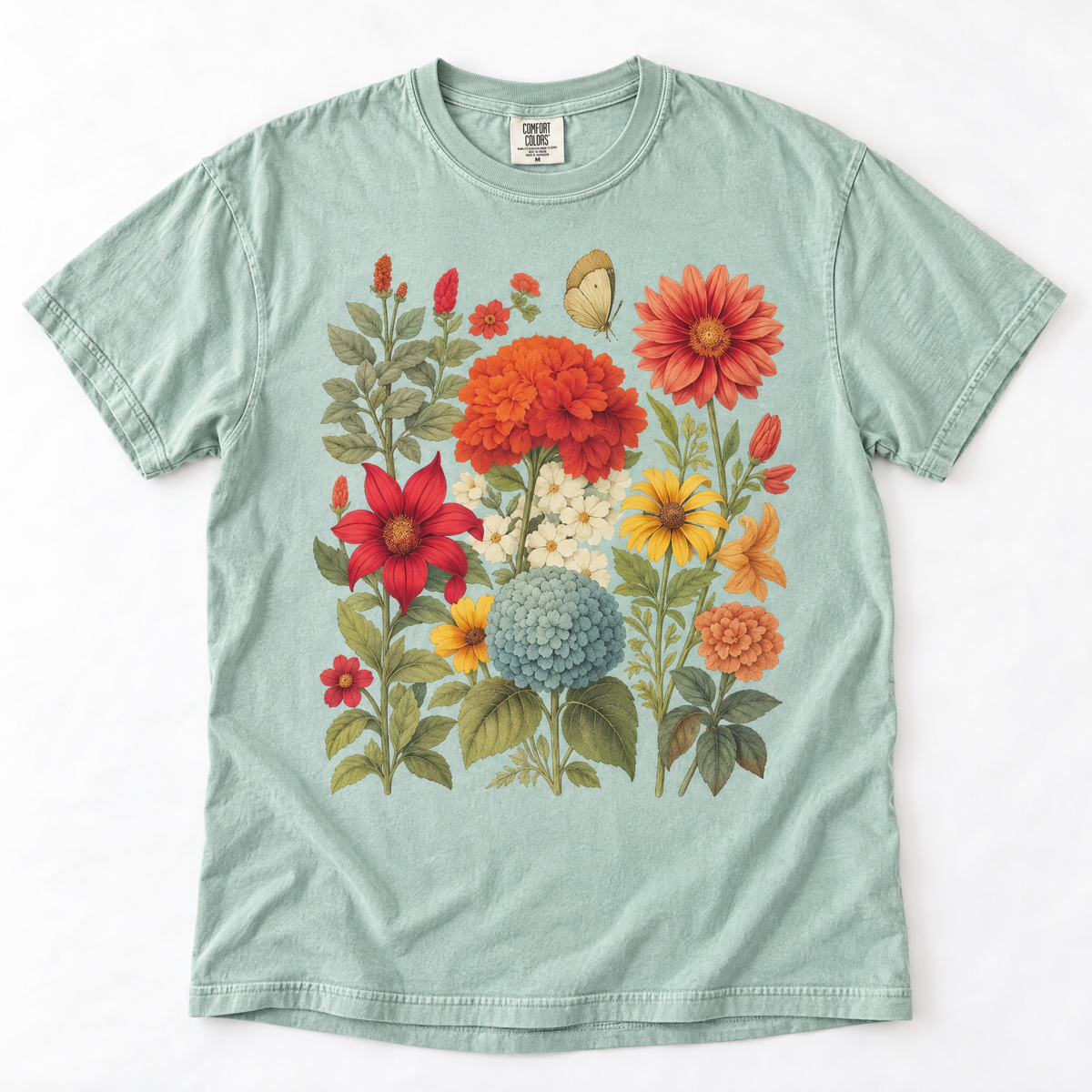 Hydrangea Bloom - Comfort Colors Relaxed Fit Premium T Shirt
