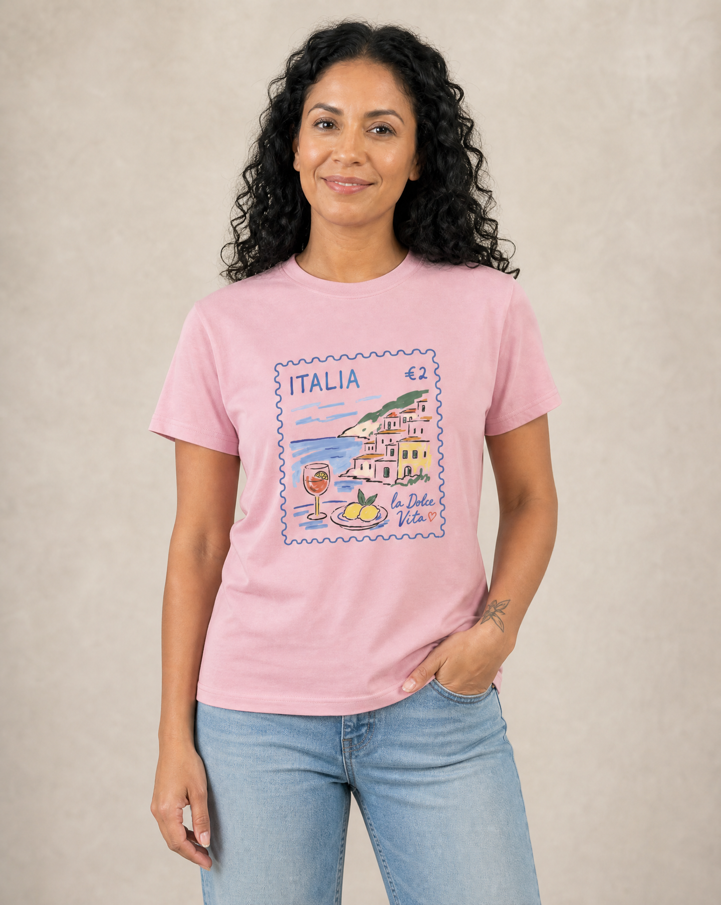 Postage From Positano - Women's Perfect Tee