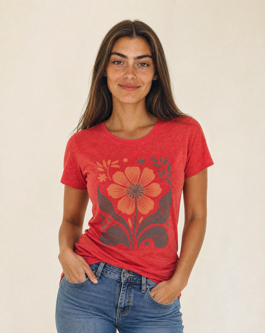 Retro Floral - Women's Perfect Tee