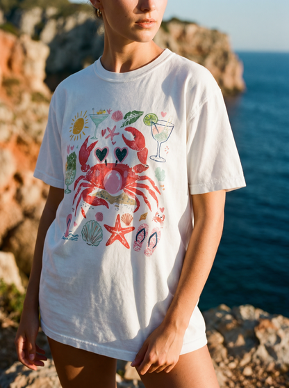 Crab -  Comfort Colors Relaxed Fit Premium T Shirt