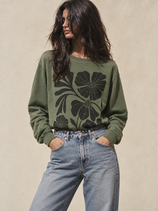 Artistic Boho Floral - Comfort Colors Premium Long Sleeve T Shirt