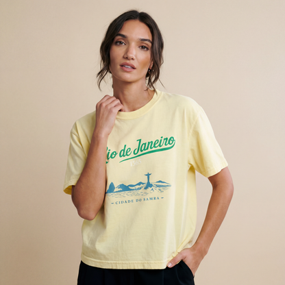 Rio de Janeiro - Comfort Colors Boxy Cropped Tee