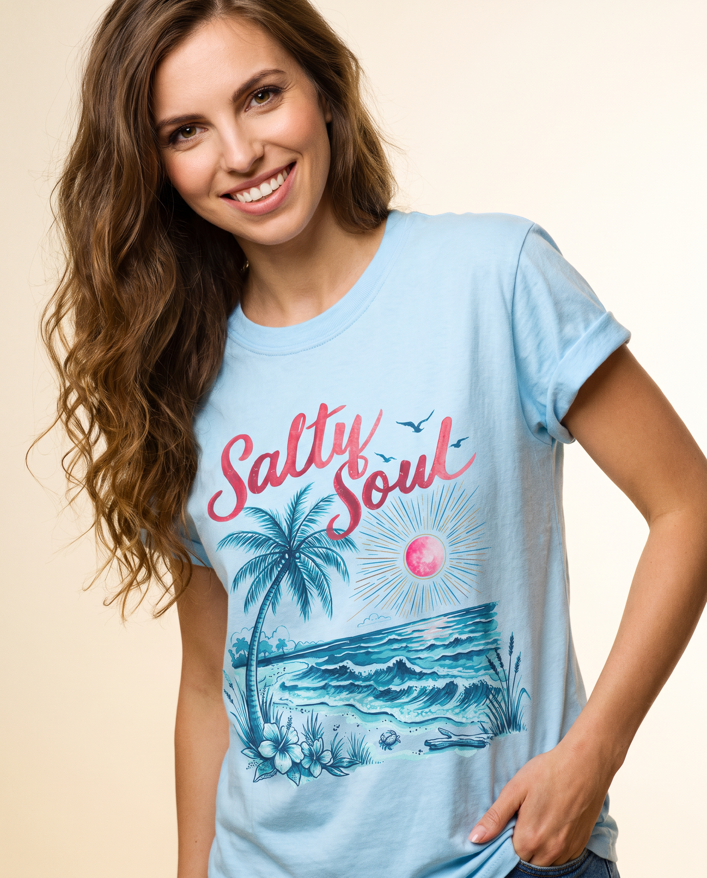 Salty Soul - Comfort Colors Relaxed Fit Premium T Shirt