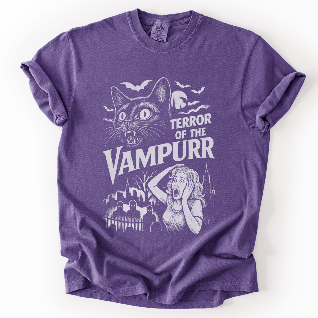 Terror Of The Vampurr -  Relaxed Fit Vintage Wash T Shirt