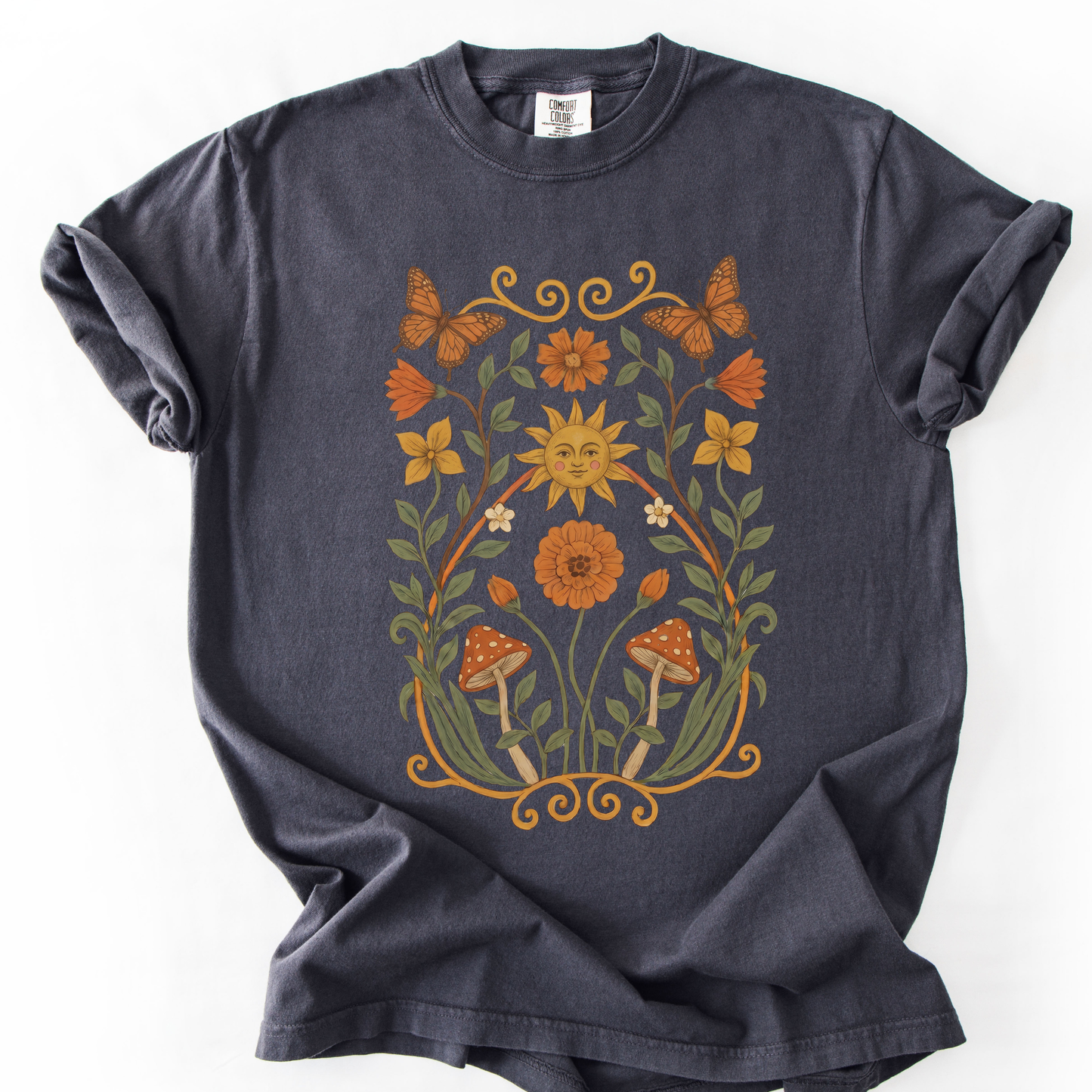 Golden Butterfly - Comfort Colors Relaxed Fit Premium T Shirt
