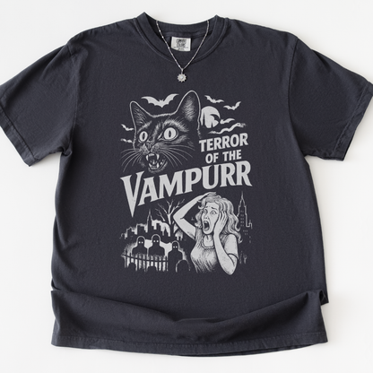 Terror Of The Vampurr -  Relaxed Fit Vintage Wash T Shirt
