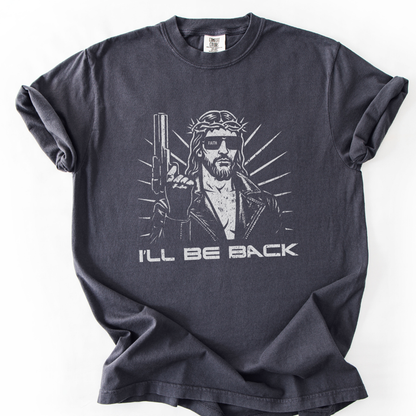I'll Be Back -  Relaxed Fit Vintage Wash T Shirt