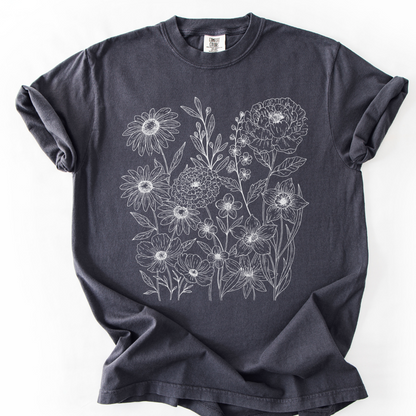Petal Cartography -  Comfort Colors Relaxed Fit Premium T Shirt