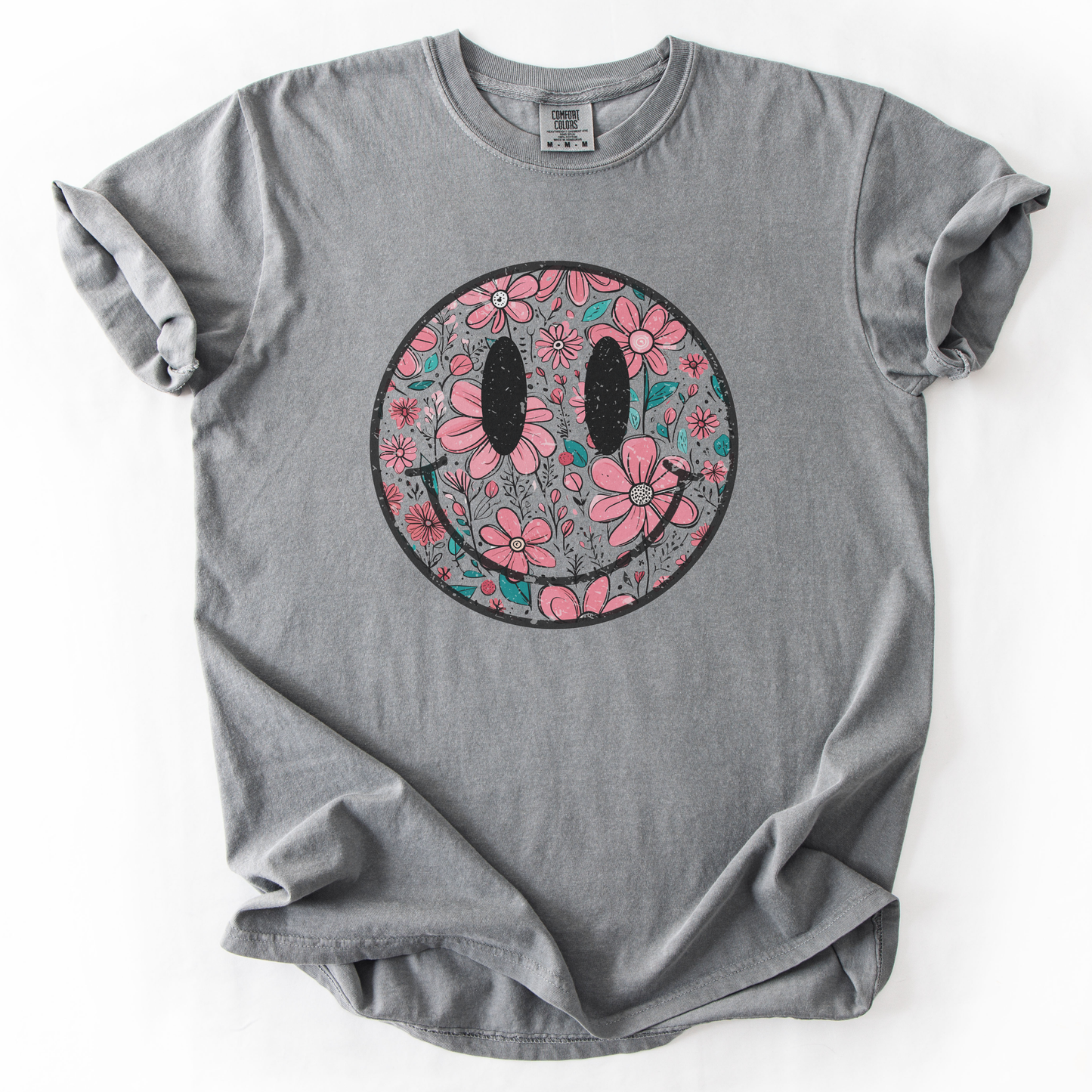 Flower Smile -  Comfort Colors Relaxed Fit Premium T Shirt