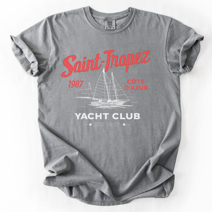 Saint Tropez Yacht Club -  Relaxed Fit Vintage Wash T Shirt
