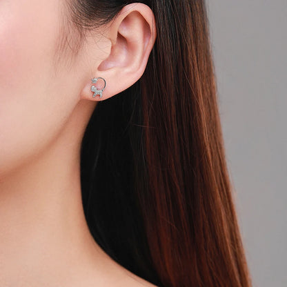 925 Sterling Silver Star Stud Earrings