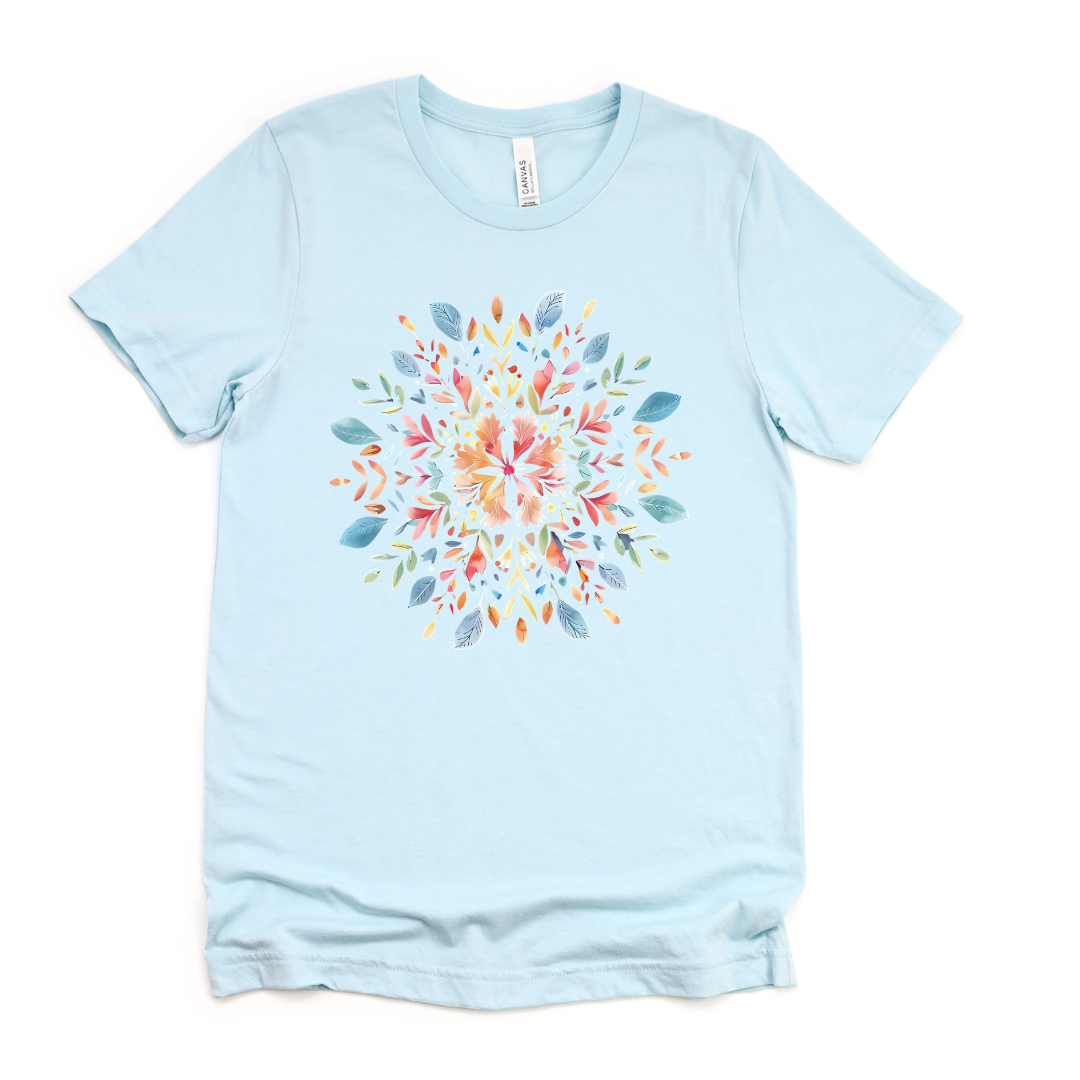 Plant Mandala - Bella Canvas Super Soft Straight Cut T shirt